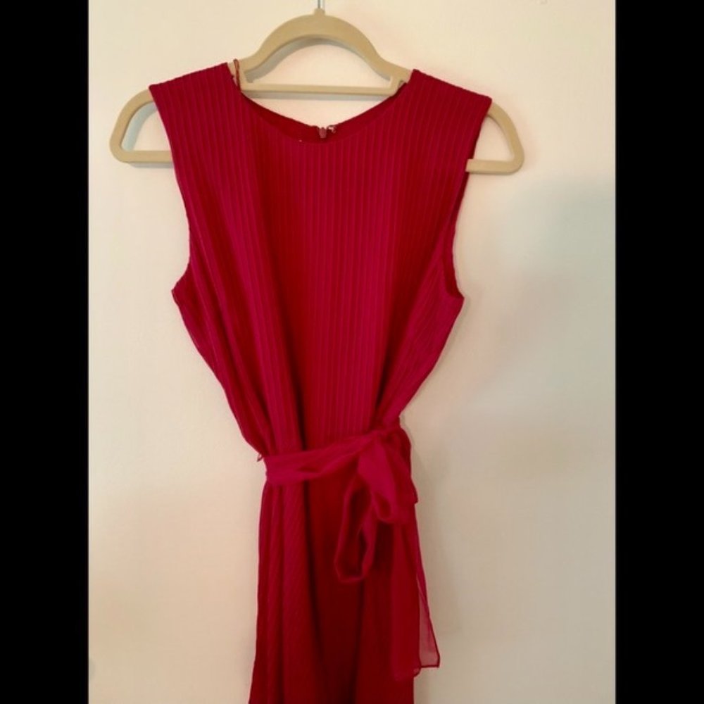 Talbots 100% Pure Silk Pleated Dress